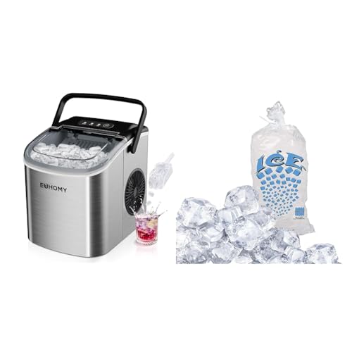 Máquina fabricadora de hielo de encimera EUHOMY 26 lbs/24h miniatura 1