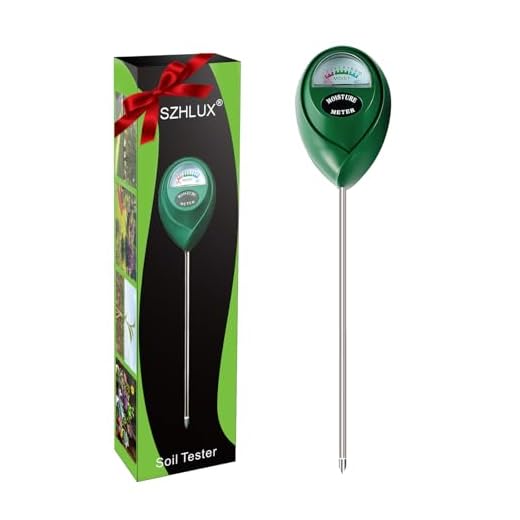 SZHLUX Moisture Meter Water Monitor Soil Hygrometer Sensor Care, Lawn, Farm, Indoor & Outdoor. (Plant Gifts for Gardeners), 10.23inch, Green