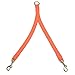 Mendota Pet 2 Dog Coupler - Dog Leash - Made in The USA - Orange, 1 in x 28 in