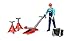 Price comparison product image Bruder Toys 62100 Play Figure Mechanic + Garage equipment Jack Stands Tools 1:16