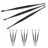 GLEAVI 12 Stück Silikon Spiral Ohrenschmalzentferner Doppelseitiger Sicherer Ohrreiniger für Erwachsene Wiederverwendbar Tragbar Leicht zu Reinigen Ohrreinigung Zuhause Unterwegs