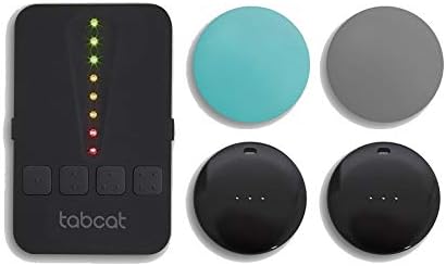 TabCat Pet Tracking Cat Collar Tracker System - Includes 2 Tags