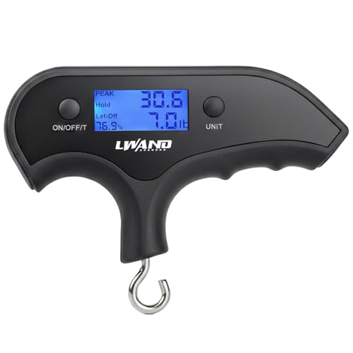 LWANO Bow Scale 110lbs High-Accuracy Archery Compound Bow Draw Weight Scale with Peak/Hold/Let-Off Function