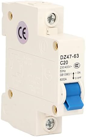 Consumer Unit, Circuit Breaker Panel 2 Way Leakage Proof Circuit Breaker Universal Consumer Circuit Breaker Box Fuse Board 40A 30mA RCD 2MCB 6A+16A, IP65 Plastic Shield Garage Caravan Consumer Unit
