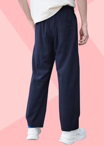 Image of SWADESI STUFF Men's Corduroy Track Pants | Self Design, Mid-Rise Fit, Flexi Waistband - Retro-Inspired Straight Fit Lounge & Casual Wear