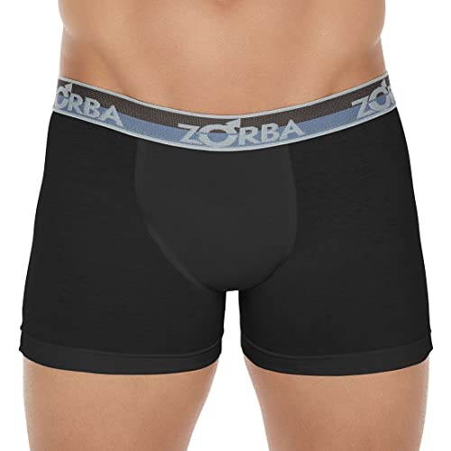 Cueca Zorba Boxer Comfortblend Duo 835 Preto - GG
