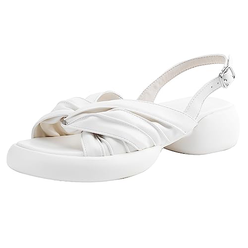 Sandales plateforme ouvertes Lizoleor confortables à bride cheville