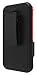 Wireless ProTech Case Compatible with CAT S62 PRO and CAT S62. Rotating Belt Clip Holster and Durable Flexible Protective Case Combo (Red)