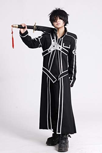 【SAO】桐ヶ谷和人　キリト　黒の剣士　Lサイズ　コスプレ衣装　E-8216 CP1580102.jpg