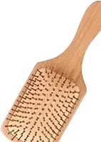 Escova quadrada pente de bambu almofada, massageadora, antifrizz, desembaraçante, antiestática