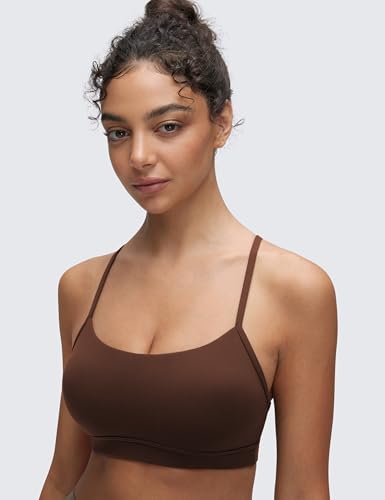 Image of CRZ YOGA Butterluxe Y Back Sports Bras | Light Support, Removable Pads, Yoga, Extremely Soft, Scoop Neck, Spaghetti Strap, for Women
