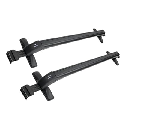 Barres de toit avec verrouillage robuste en aluminium pour goulotte sport et porte-bagages