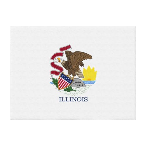 Couverture de lit EdWal en microfibre premium et design Illinois durable
