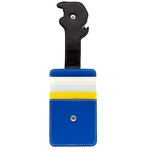 Disney Wallet, Character Wallet ID Card Holder, Donald Duck Smiling Face, Blue, Vegan Leather3