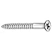 Wood Screw, Flat, 4, 3/8in, ST, Phil, PK100