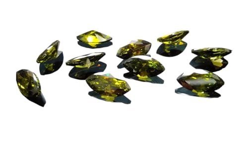 Diamant synthétique vert olive marquise AAA pour bijoux