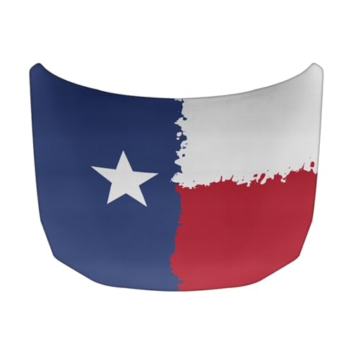 Image of Texas Flag Car Hood Cover Stretch Polyester Car Hood Cover Washable Automotive Accessories Suitable Most Automotive Sedans Trucks SUVs Sports Cars