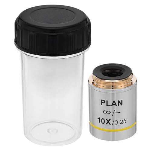 Lentille d'objectif de microscope laboratoire remplacement verre biologique