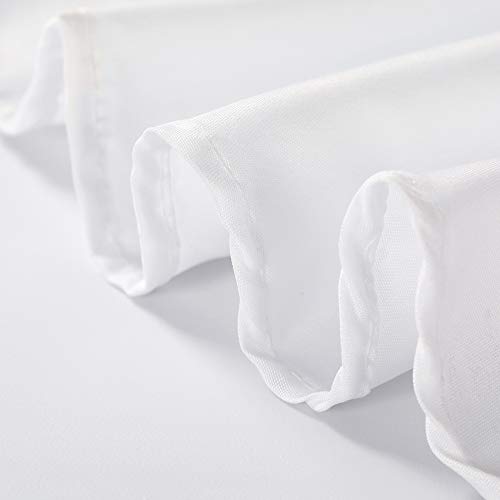 Cupuamon 70 inch Round Tablecloth Washable Polyester Table Cloth Decorative Table Cover for Wedding Party Dining Banquet（70 inch,White） by Cupuamon - Image 5