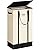 SOLEDI Slim Laundry Hamper with Lid,Collapsible Narrow Laundry Basket with Handles,Tall Skinny Dirty Clothes Hamper for Laundry Room,Dorm,Bathroom,Bedroom,and Small Spaces, 53L Beige