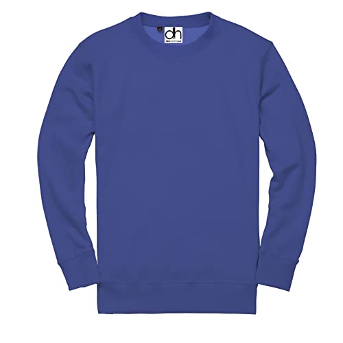 Sweatshirt enfant col rond molletonné et extensible pour filles et garçons