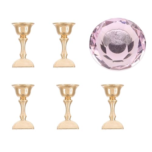 Magnetic Nail Tip Oval Crystal Practice Stand Base Alloy Holder Nail Art Display Stand