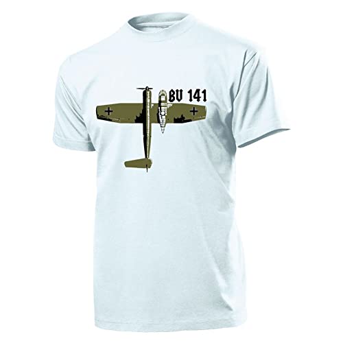 T-shirt avion militaire Luftwaffe BV 141 aufklärung haut historique blanc taille M