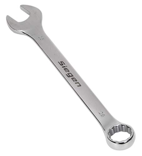 Sealey S01028 Combination Spanner, 28mm, 320mm x 317mm x 64mm, Silver