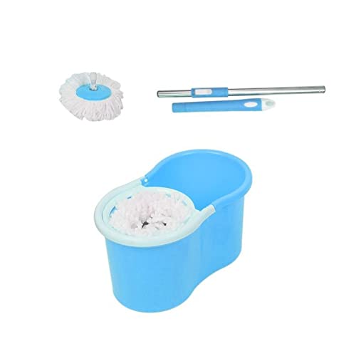 Mop/Flacher Bodenwischer Mops für Bodenreinigung Handdrücken Spin Mops mit Eimer Set Home Kitchen Bodenreiniger Abnehmbar mit Eimer Haushalt Saubere Werkzeuge Bodenreinigungssystem (Farbe: Lila) – Bild 7