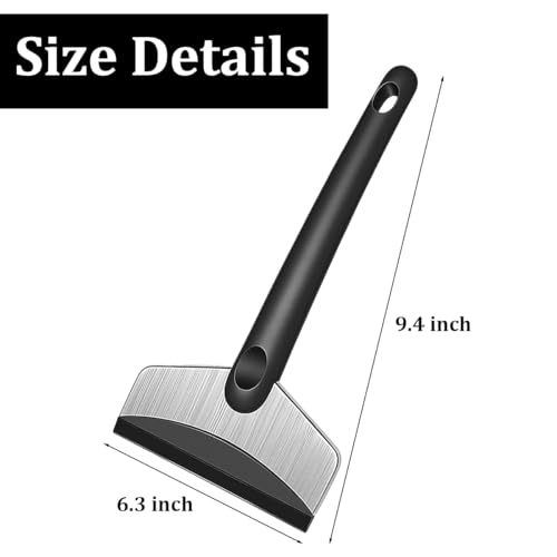 Zpana Ice Scraper for Car Windshield, Scratch Free Vehicle Windscreen LCE Snow Frost Remover with Ergonomic Handle, Auto Window Ice Breaker Shovel Cleaning Tool, Universal Fit (Medium)