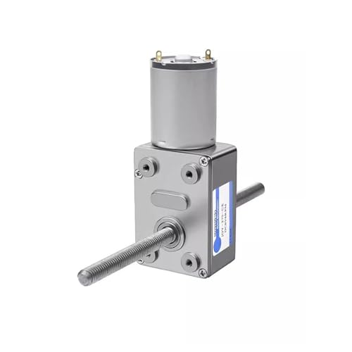 Motor de engranaje JGY370 de 12V con doble eje M6 y 10rpm para proyectos eléctricos