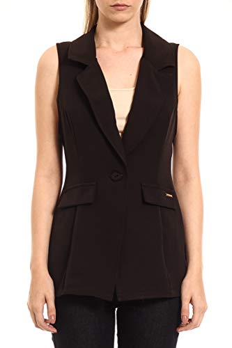 Sommer Colete Longo Feminino, P, Preto