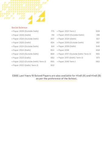 Gurukul Oswal CBSE 10 Years Solved Papers Class 10 Exam 2027 - Image 4
