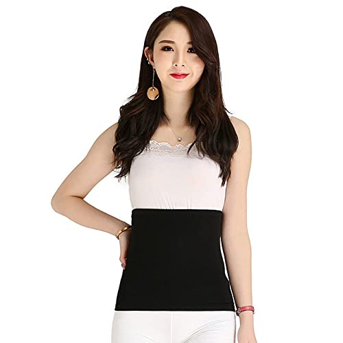 Women Soft Cotton Waist Warmer Warming Support Binder Belt Brace Thin Breathable Autumn Abdominal Warming Band Wrap M Size
