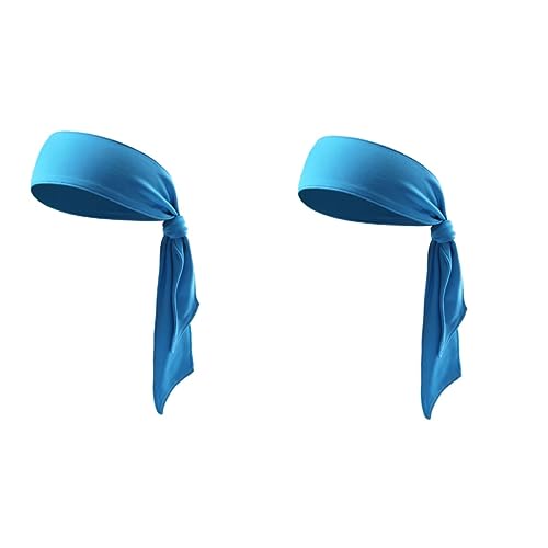 BESPORTBLE 2 Peças Faixa Esportiva Gravata Azul Faixa Esportiva Azul Faixa De Cabeça Masculina Grava