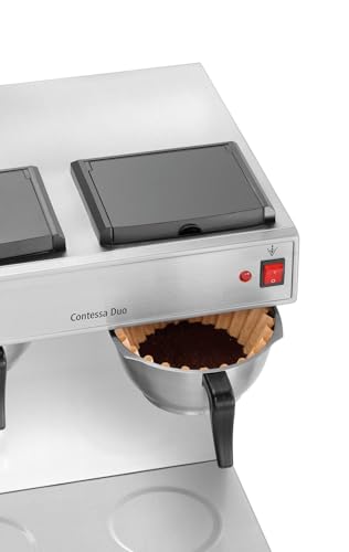 Bartscher Doppel Kaffeemaschine für Kaffeestation Edelstahl 2 x 2 Liter