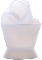 Vista 4 de Flexible Dental Lab Silicona Mezcla Taza Acrílico Antiadherente Tazón Dappen Plato (3PCS)