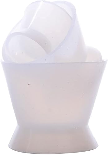 Miniatura 4 de OUBO Flexible Dental Lab Silicona Mezcla Taza Acrílico Antiadherente Tazón Dappen Plato (3PCS)