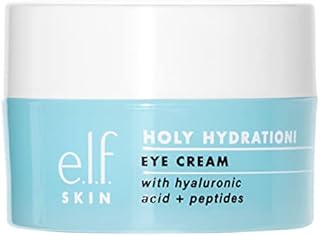 e.l.f. Holy Hydration! Eye Cream | Infused with Hyaluronic Acid & Peptides | Minimizes Dark Circles | 0.53 Oz (15g)