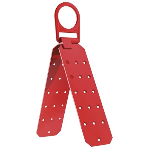 Kronabelle Gancho de seguridad resistente para techos, acero estructural, diseño de múltiples agujeros para madera y metal, soporte de protección contra caídas de capacidad 310