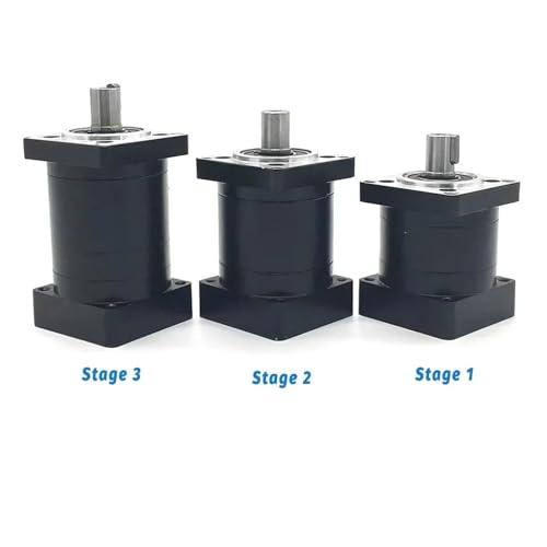 KACOME Nema23 Nema34 Planetary Gear Speed Ratio 3:1,5:1,10:1~216 Nema42 Step-Down Gearbox for 57/86/110/130 Flange Stepper Reducer CNC Ratio 36 to 1(110PX-19mm Output)