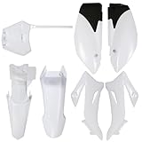 GXYWADY Motorcycle White Body Cover Plastic Fairing Kit Replacement for TTR110E TTR 110