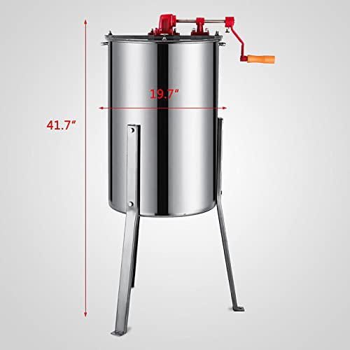 Manuelle Honigschleuder 3 Rahmen Honey Extractor Honig Extraktor Handkurbel Handhonigschleuder Manual Bienenzucht… – Bild 3