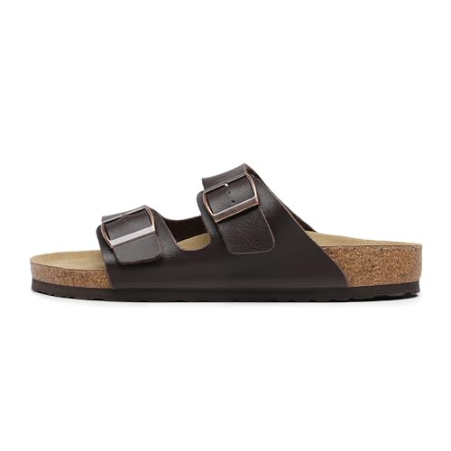 Image of Bruno Marc Men's Cork footbed Sandal Beach Slides with Adjustable Buckle Straps