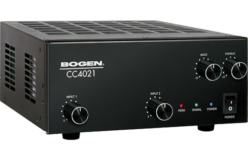 Amplificateur audio Bogen CC4021 noir de 40W avec connecteurs RCA pour la maison - 2