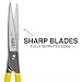 Klein Tools 22003 Premium Forged High-Leverage Utility Shear, Made in USA, 8-Inch Heavy-Duty Scissors with Serrated Edge and Extended High-Leverage Handles, Cuts Rubber, Light Metals, Insulation