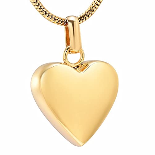 Souvenir de Cendres Humain ou Animal pendentif urne coeur gravé d'amour