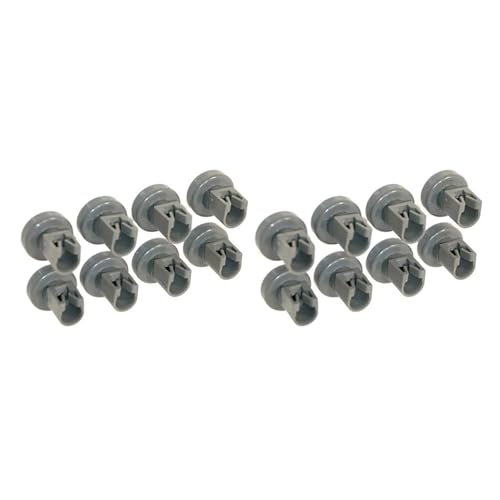 16 ruedas for cesta de lavavajillas, compatibles con AEG, Favorit, Privileg y Zanussi. Accesorios for kits de lavavajillas.