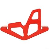 Aluminiumlegierung für CNC-Scheibenbremssattelschutz für Mountainbikes, eloxiertes kratzfestes Schild, 8,5 x 7,5 x 5,5 cm, kompatibel mit (rot)