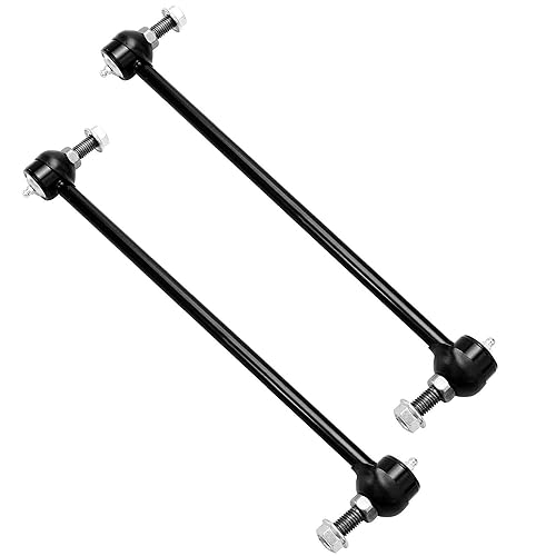 Image of Detroit Axle - 10pc Front End Suspension Kit for Buick Enclave | Chevy Traverse GMC Acadia Limited Saturn Outlook, 2 Lower Control Arms 2 Sway Bars 4 Outer & Inner Tie Rods 2 Boots & Bellows